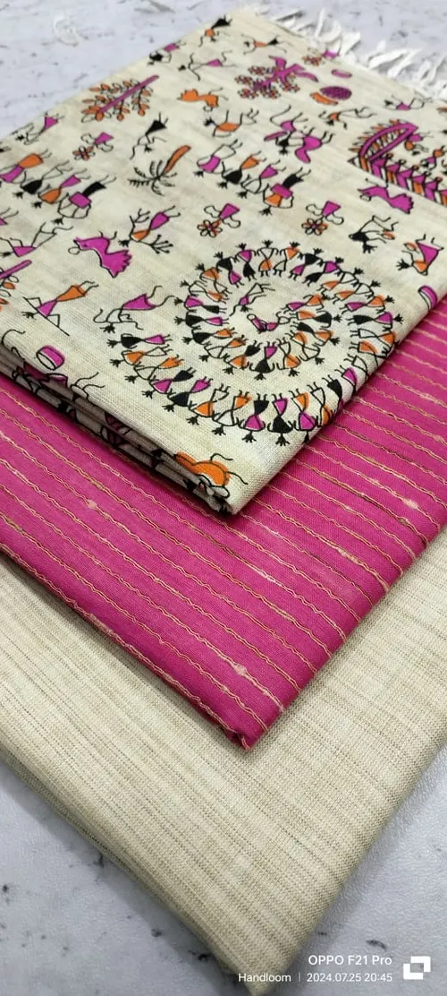 Heritage Screen Print on Pure Dupion Silk